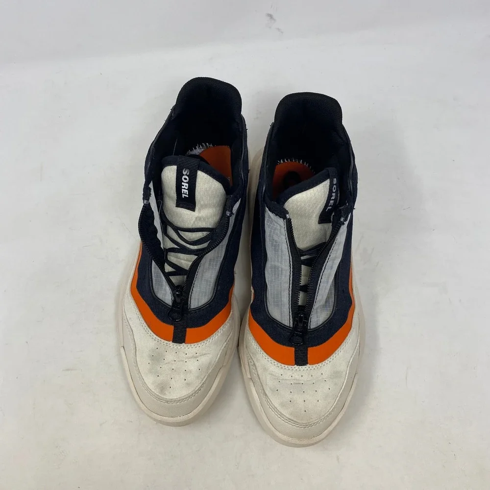 Sorel Kinetic Breakthru Tech Lace Sneakers Chalk Orange NL4859-010‎ Womens 8